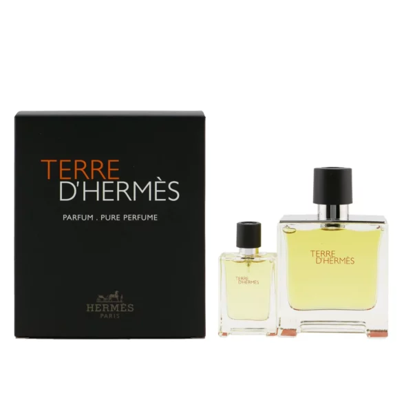 Terre D'Hermes Pure Parfum Coffret: Pure Parfum Spray 75ml + Pure ...