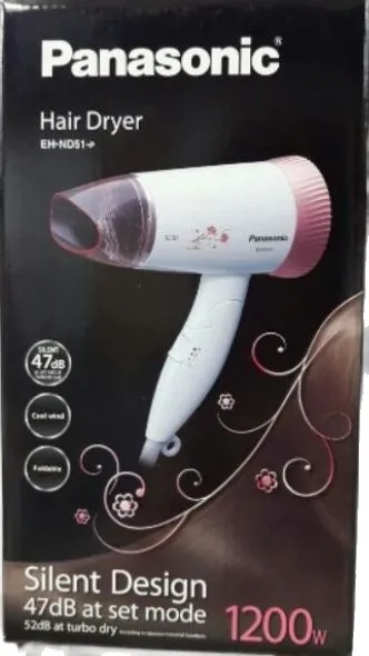 Panasonic Hair Dryer EH-ND51-P - 1 Year Warranty 1 Panasonic Hair Dryer EH-ND51-P - 1 Year Warranty