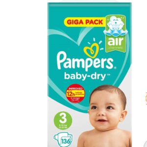 Pampers Baby Size 3 136 giga pack 6 - 10kg