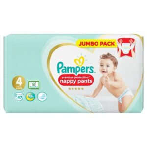 Pampers Premium Protection Nappy Pants Size 4  47 Jumbo pack