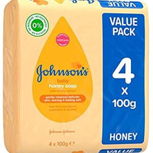 Johnson's Baby Honey Soap 4 Pack