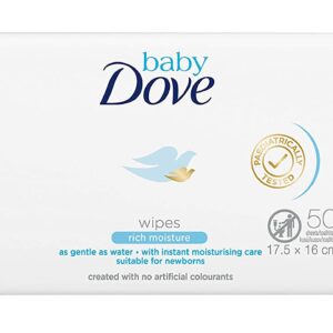Dove Baby Wipes Rich Moisture 50 Wipes