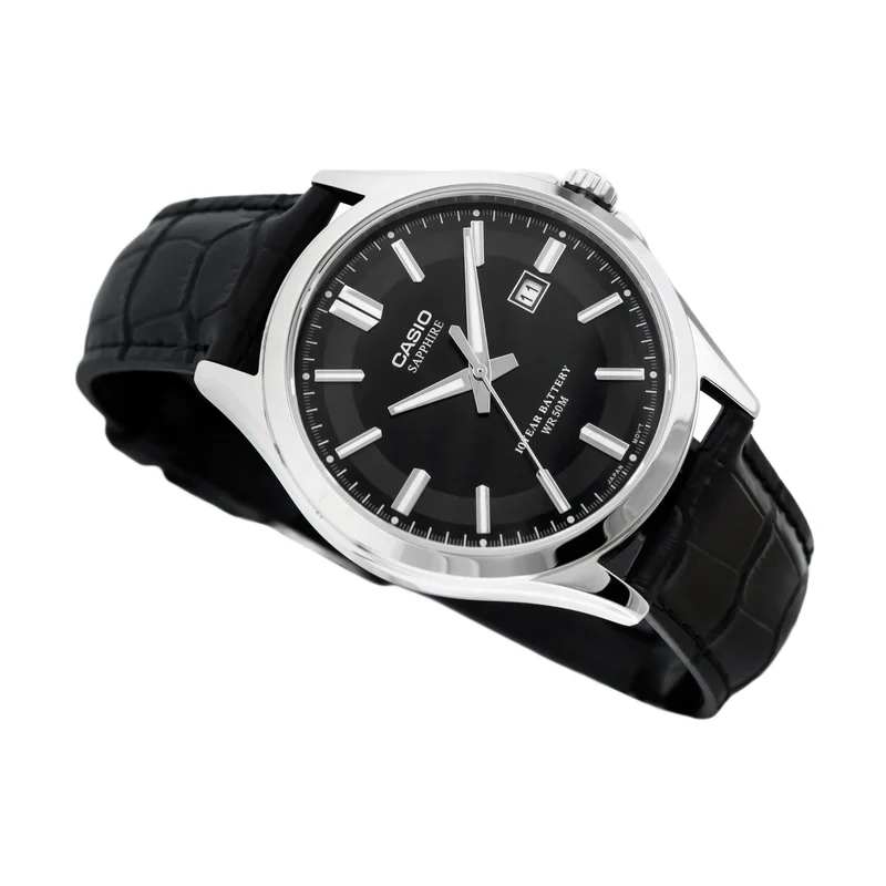 Casio Analog Black Dial Men's Watch-MTS-100L-1AVDF 1 Casio Analog Black Dial Men's Watch-MTS-100L-1AVDF