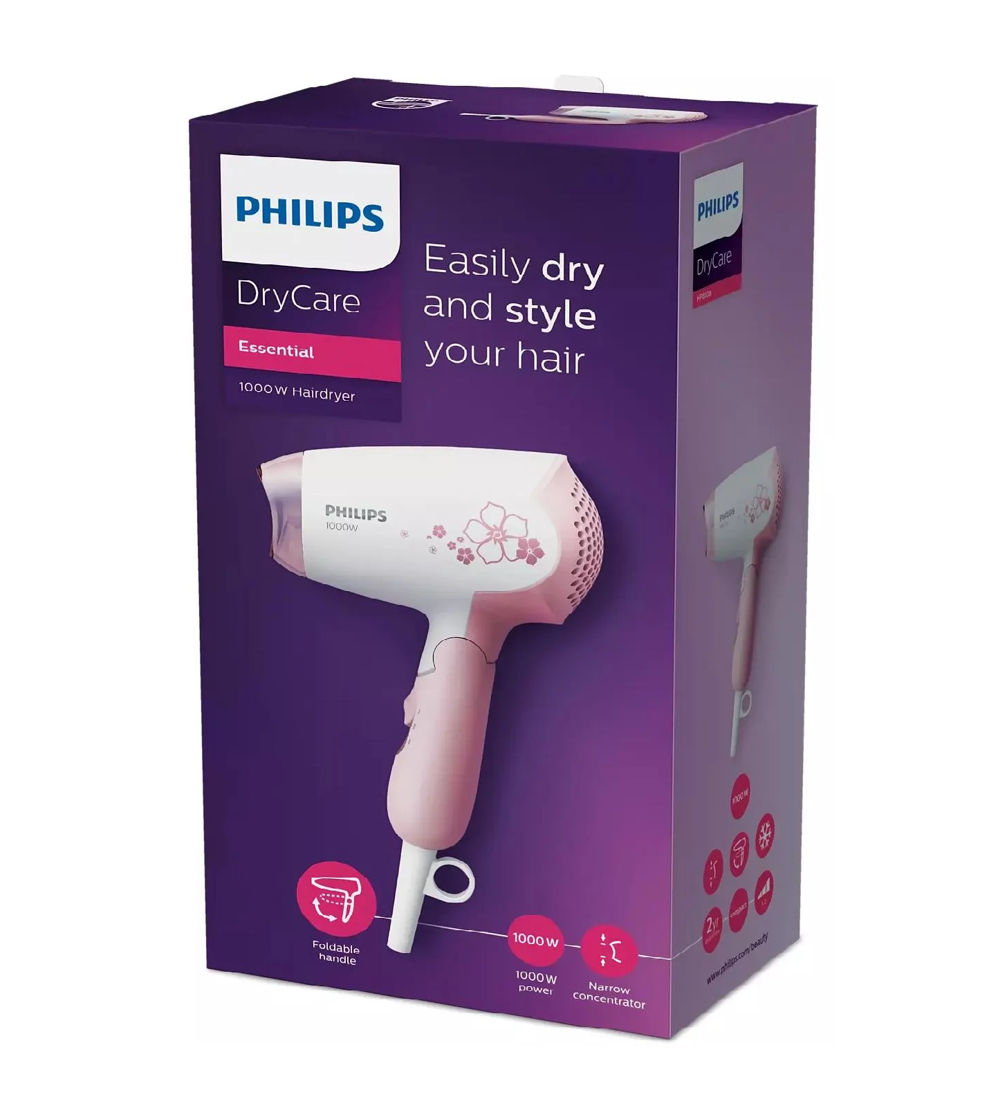 Philips Hair Dryer HP8108/00 - 1 Year Warranty 1 Philips Hair Dryer HP8108/00 - 1 Year Warranty