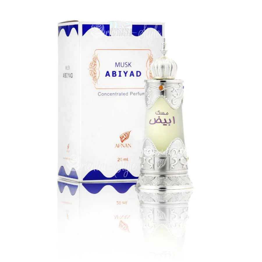 Afnan Musk Abiyad Concentrated Perfume Oil 20ml 1 Afnan Musk Abiyad Concentrated Perfume Oil 20ml