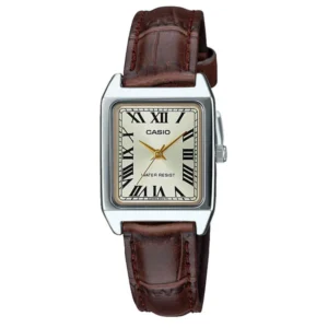Casio Analog Leather Band Watch For Men, MTPV007L-9EUDF