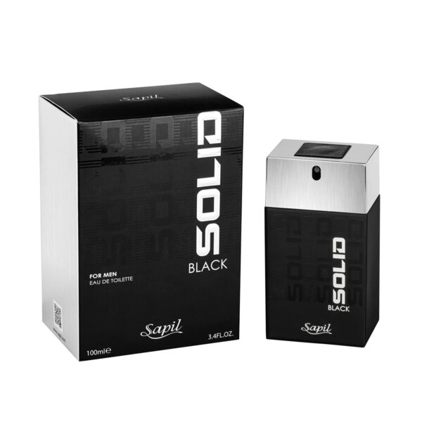Sapil Solid Black For Men Edt 100ml 1 Sapil Solid Black For Men Edt 100ml