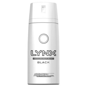 Lynx dry  black aerosol anti-perspirant deodorant 150ml