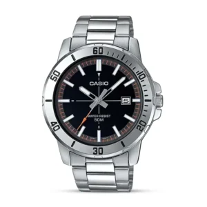 Casio MTP-1302D-7A1 Enticer Series Analog Stainless Steel White Dial Men's Watch